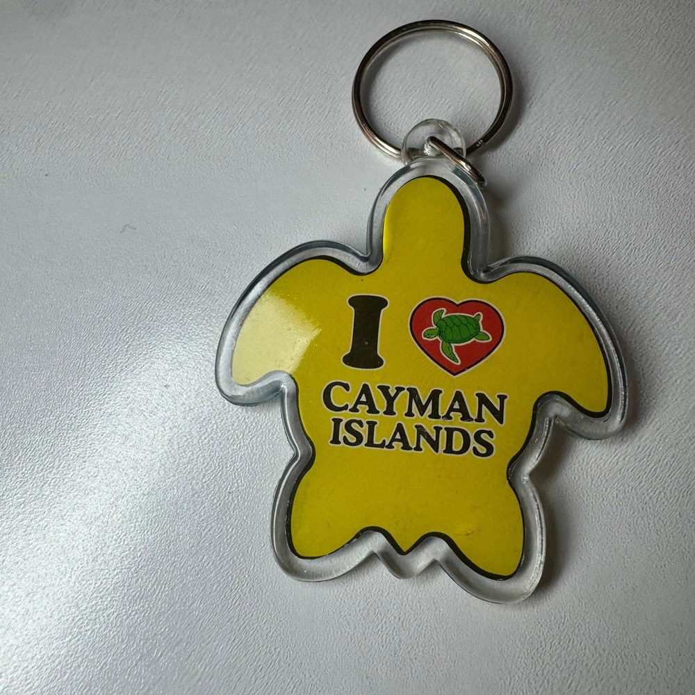 I Love Cayman‎ Islands Keychain Turtle Heart Souvenir Accessory